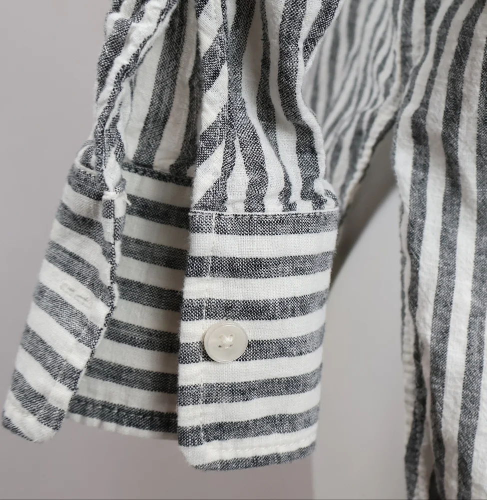 Maeve Anthropology Striped Button Down Shirt - Picture 7 of 10